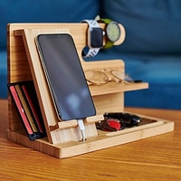 Bamblock,  organizador de escritorio de bambú