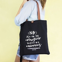 Bolsa de tela para profes: No,  aún no he corregido vuestros exámenes