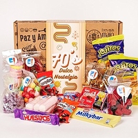 Caja de chuches retro años 70