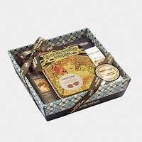 Cesta Carteles Amatller con cinco tipos de chocolate