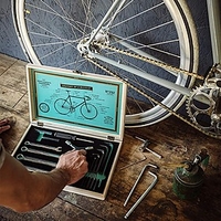 Juego de herramientas para reparar la bicicleta