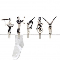 Pinzas de la ropa de diseño circense