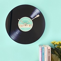 Reloj de pared disco de vinilo