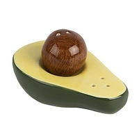 Salero y pimentero con forma de aguacate