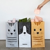Set de tres bolsas de reciclaje con estampado de gatos