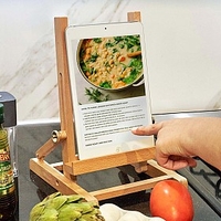 Soporte para tablet de madera caballete