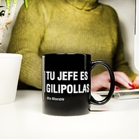 Taza con mensaje Tu jefe es gilipollas