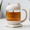 Taza de té con forma de gato