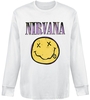 Nirvana Smiley White Sweatshirt hvid