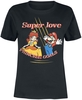 Super Mario - Super Love - T-shirt - Damer - sort