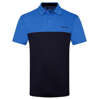 Benross Colour Block Polo Shirt,  Male,  Small,  Royal navy