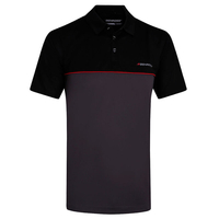 Benross Colour Block Polo Shirt,  Male,  Xxl,  Black/grey