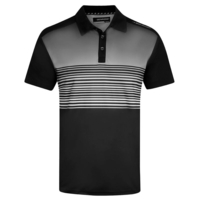 Benross Fade Stripe Polo Shirt,  Male,  Small,  Black/white
