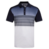 Benross Fade Stripe Polo Shirt,  Male,  Small,  Navy/white