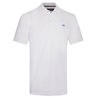 Benross Side Logo Polo Shirt,  Male,  Large,  White/royal