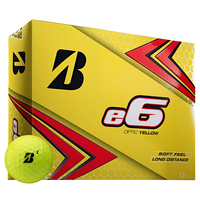 Bridgestone Golf e6 Soft 12 Golf Balls,  Male,  Yellow
