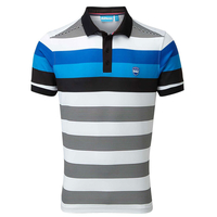 Bunker Mentality Bold Stripe Polo Shirt,  Male,  Black,  XXL