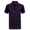 Bunker Mentality CMAX Paisley Polo Shirt,  Male,  Orange,  Medium