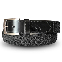 Bunker Mentality Herringbone Stretch Belt,  Male,  Black,  Large/XL