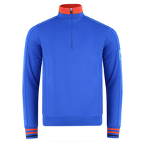 Bunker Mentality Tri Colour 1/4 Zip Windtop,  Male,  Electric Blue,  Medium