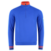 Bunker Mentality Tri Colour 1/4 Zip Windtop,  Male,  Electric Blue,  XXL
