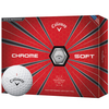 Callaway Golf Chrome Soft 12 Golf Balls,  Male,  White