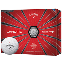 Callaway Golf Chrome Soft 12 Golf Balls,  Male,  White