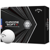 Callaway Golf Chrome Soft X 12 Golf Balls,  Male,  White