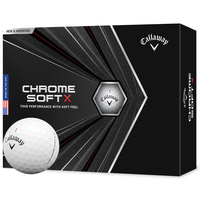 Callaway Golf Chrome Soft X 12 Golf Balls,  Male,  White