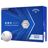 Callaway Golf E.R.C Soft Triple Track 12 Golf Balls 2021,  Male,  White/red