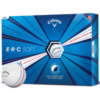 Callaway Golf E.R.C Soft Triple Track 12 Golf Balls,  Male,  White