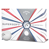 Callaway Golf Supersoft 12 Golf Balls 2019,  Male,  White