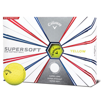Callaway Golf Supersoft 12 Golf Balls 2019,  Male,  Yellow