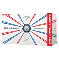 Callaway Golf Supersoft 15 Bonus Golf Balls,  Male,  White