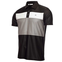 Calvin Klein Colour Block Polo,  Male,  Black/Grey,  Medium