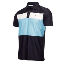 Calvin Klein Colour Block Polo,  Male,  Large,  Navy/sky