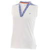 Calvin Klein Ladies Glade Polo Shirt,  Female,  White/Cobalt,  10