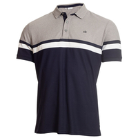Calvin Klein Pendant Polo Shirt,  Male,  Small,  Navy/grey marl