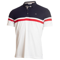 Calvin Klein Pendant Polo Shirt,  Male,  Small,  White/navy