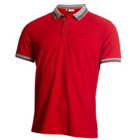 Calvin Klein Spark Polo Shirt,  Male,  Red,  Medium