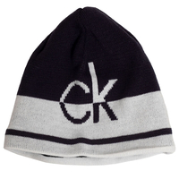 Calvin Klein Windward Beanie,  Male,  One size,  Navy/white