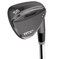 Cleveland Golf RTX 4 Black Satin Wedge,  Male,  Left Hand,  56 M Grind,  STANDARD,  Steel,  Stiff