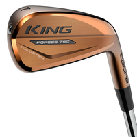 Cobra Golf King Forged Tec Copper Steel Irons,  Male,  Stiff,  Right hand,  4-pw (7 irons),  Steel