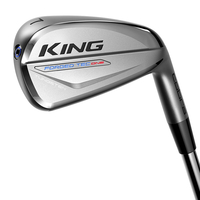 Cobra Golf King Forged Tec ONE Length Steel Irons,  Male,  4-PW (7 Irons),  Right Hand,  Steel,  Regular