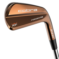 Cobra Golf King RF Forged MB Copper Steel Irons,  Male,  Stiff,  Right hand,  4-pw (7 irons),  Steel
