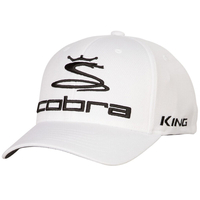 Cobra Golf Pro Tour Cap,  Male,  Medium/large,  White/black