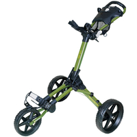 Fast Fold Kliq 3 Wheel Push Trolley,  Male,  Green/black
