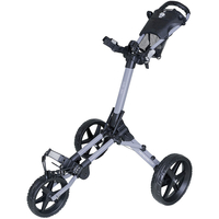 Fast Fold Kliq 3 Wheel Push Trolley,  Male,  Matte grey black