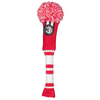 Fazer Pompom Knit Hybrid Head Cover,  Male,  Red/white