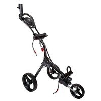 Fazer Pro Compact Push Trolley,  Male,  Black